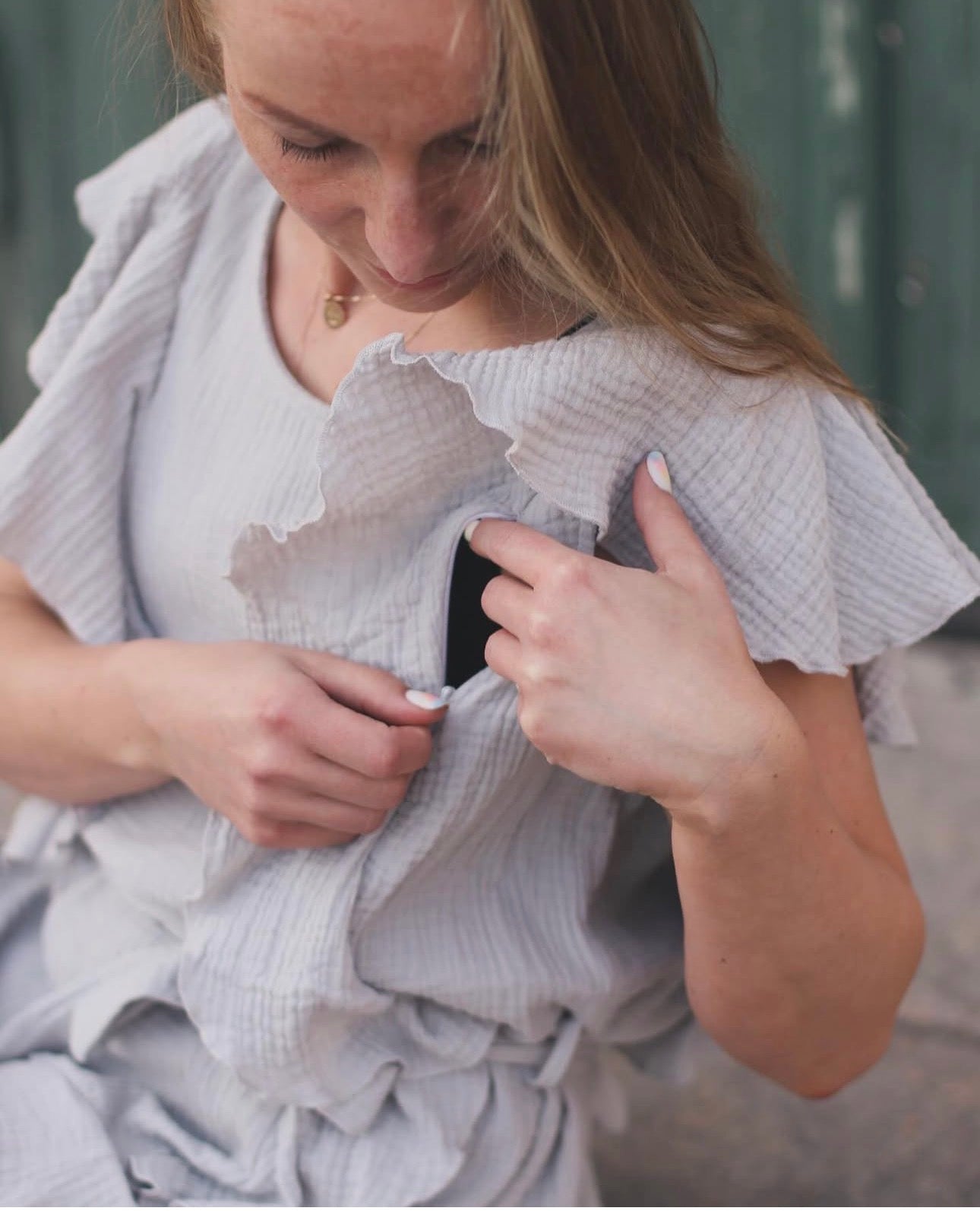 Mama Bird™ Atelier Nursing Dress  Premium imetysmekko | Luomu puuvilla