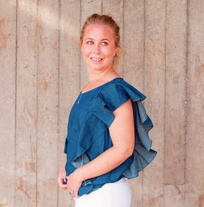 Mama Bird™ Denim Signature Nursing Top  Premium imetyspaita | Denim Blue
