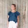 Mama Bird™ Denim Signature Nursing Top  Premium imetyspaita | Denim Blue