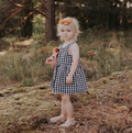Ruutumekko napeilla - GOTS-luomupuuvillaa