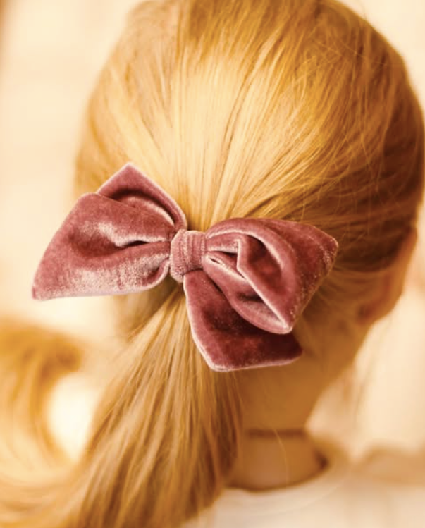 Happy Parrot Samettirusetti – Käsintehty Velvet Bow Hiusrusetti