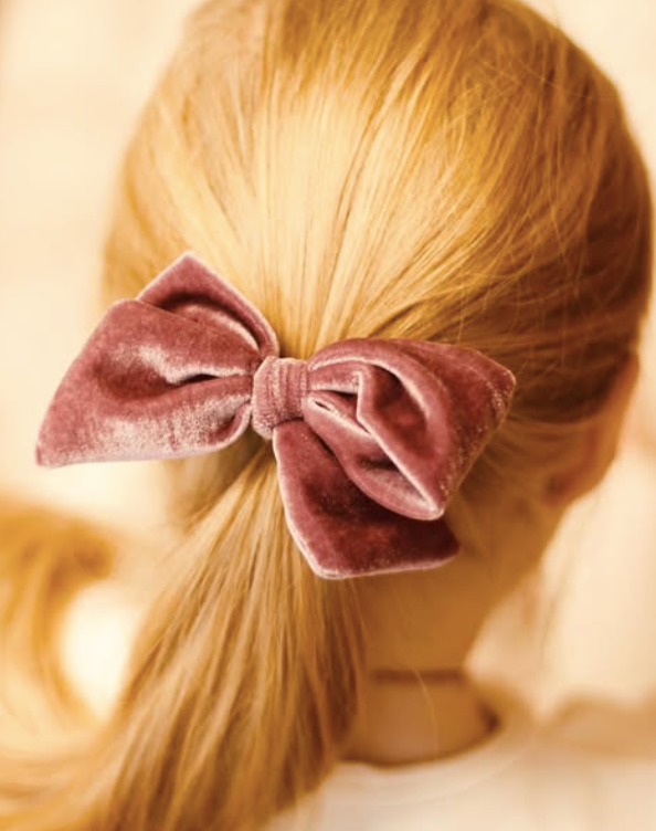 Happy Parrot Samettirusetti – Käsintehty Velvet Bow Hiusrusetti
