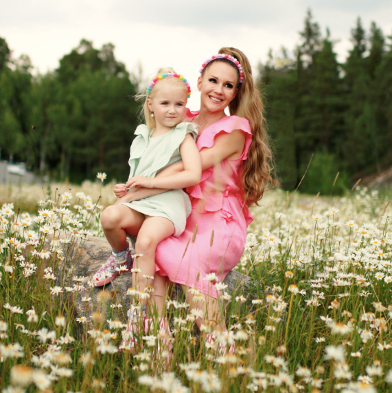 Baby Bird™ Meadow Dress – luomumusliinimekko lapsille