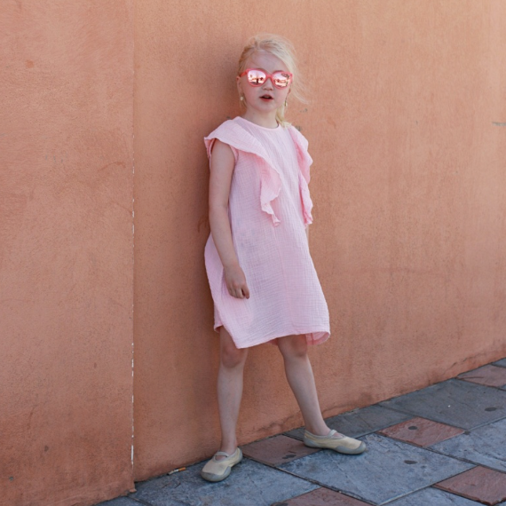 Baby Bird™ Meadow Dress – luomumusliinimekko lapsille