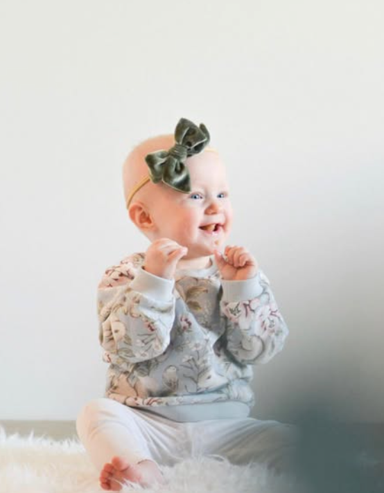 Happy Parrot Samettirusetti – Käsintehty Velvet Bow Hiusrusetti