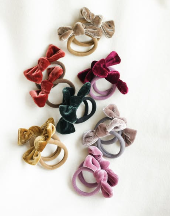 Happy Parrot Samettirusetti – Käsintehty Velvet Bow Hiusrusetti